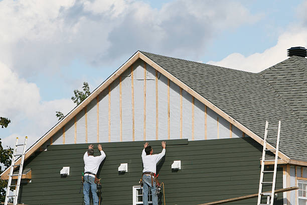 Professional Emergency Siding Repair technician working in Grove City, PA
